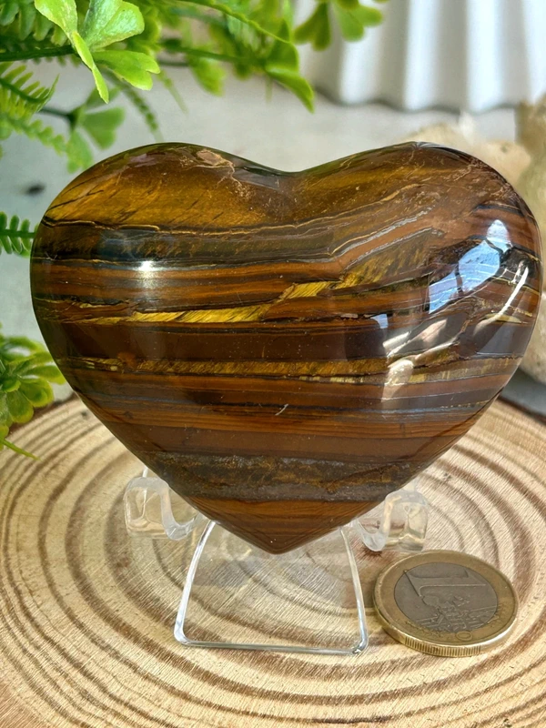 Natural Tiger's Eye Heart