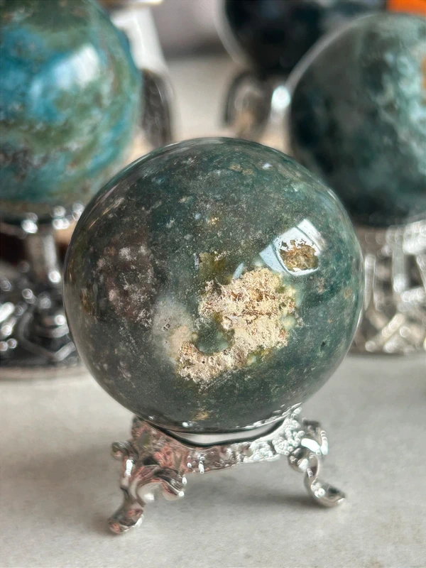 Esfera de ágata · oasis natural