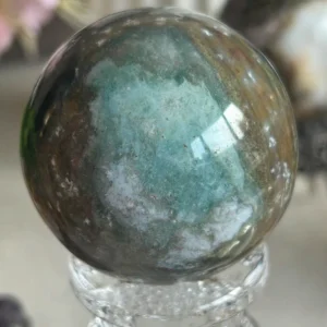Natural Esfera de ágata (verde-azul)