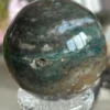 Natural Esfera de ágata (verde-azul)
