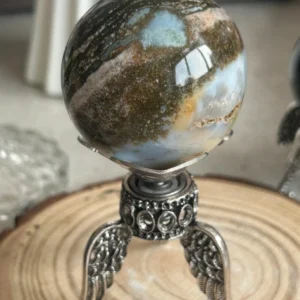 Natural Esfera de ágata (verde-Júpiter)