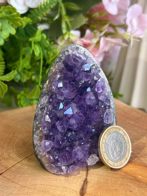 Amethyst with a deep violet hue