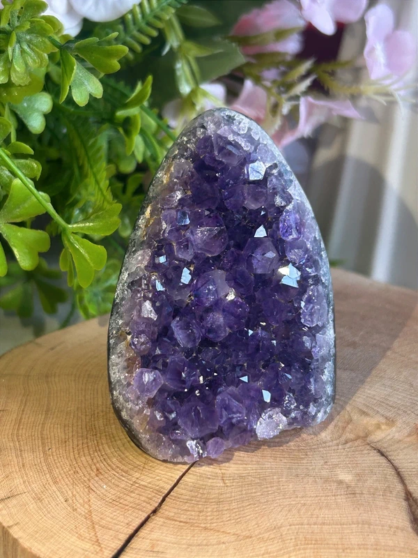 Amethyst with a deep violet hue