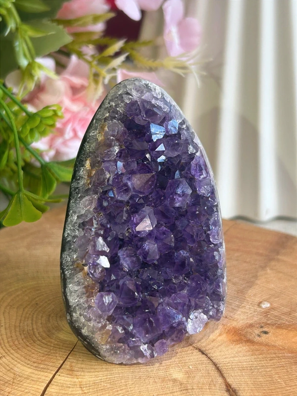 Amethyst with a deep violet hue