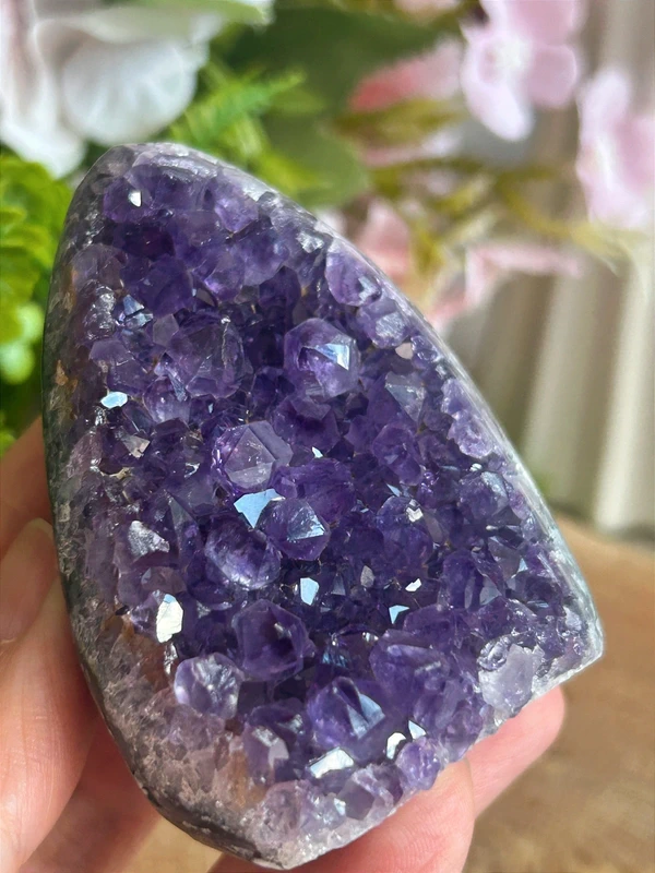 Amethyst with a deep violet hue