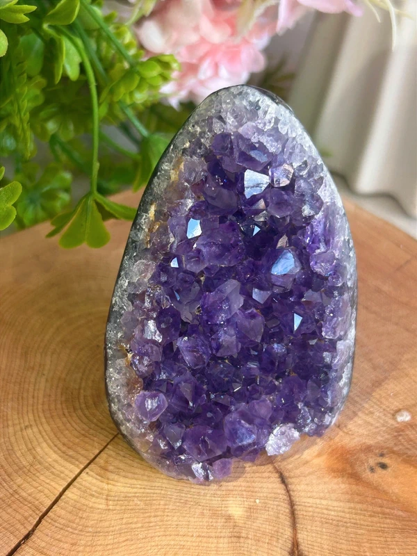 Amethyst with a deep violet hue