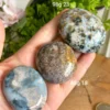 Sea jasper crystal palm stones