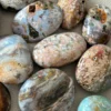 Piedras de palma en cristal de jaspe oceánico