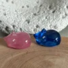 Sleeping cat • cat's eye effect • glass