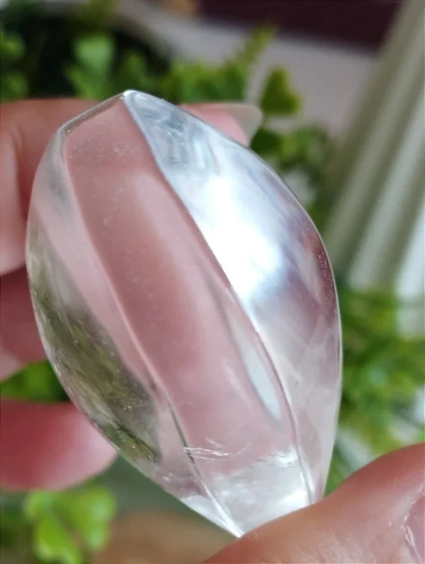 Corazones de cuarzo transparente extra claro