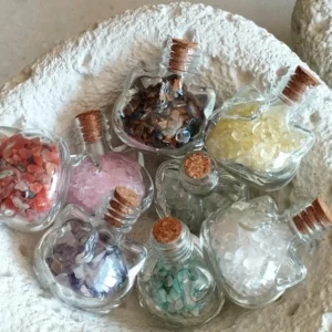 Botellas de deseos en forma de gato • cristal