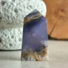 Translucent violet fluorite tower • crystal