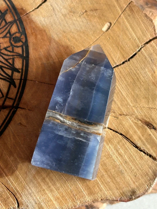 Violet fluorite tower