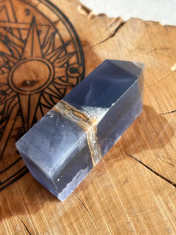Violet fluorite tower