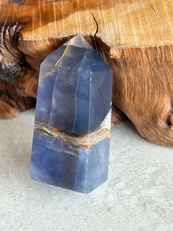 Violet fluorite tower
