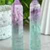 Bicolor column fluorite
