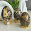 Natural septarian dragon egg