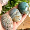 Piedras de palma en cristal de jaspe oceánico
