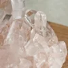 Rose quartz druse • Transparent main crystal