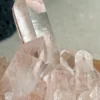 Rose quartz druse • Transparent main crystal