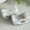 White agate moon • Natural crystalline cavity