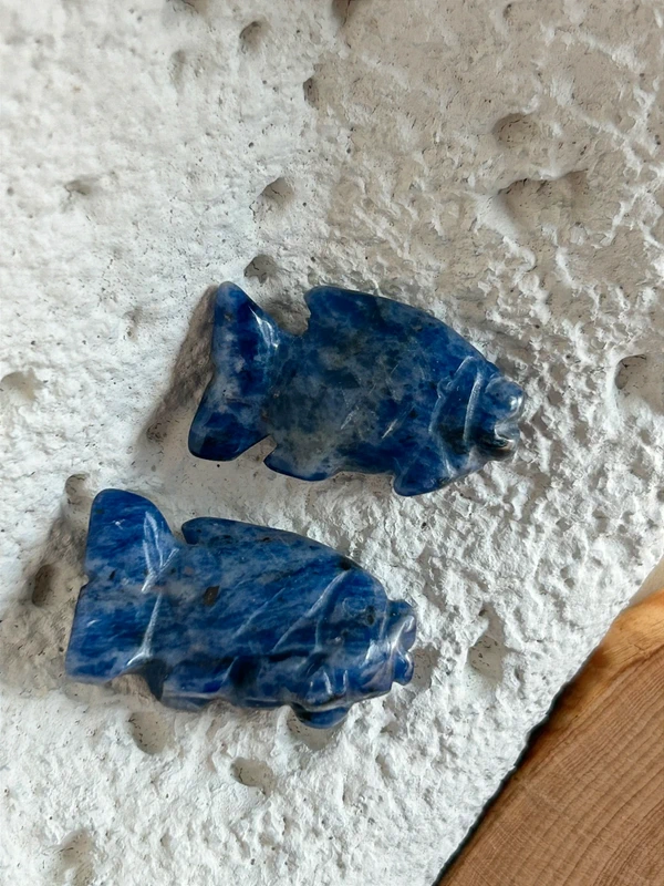 Blue sodalite fish