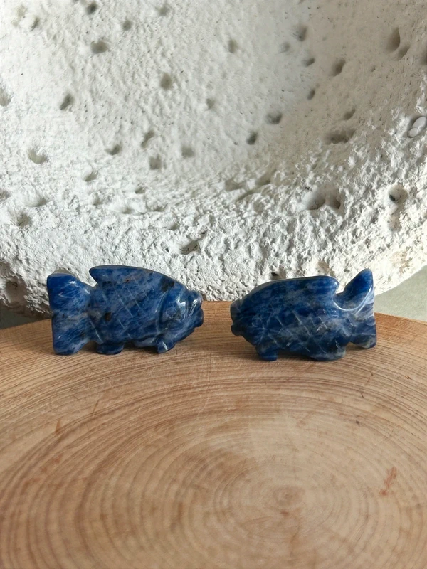 Blue sodalite fish