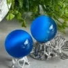 Deep blue cat's eye sphere