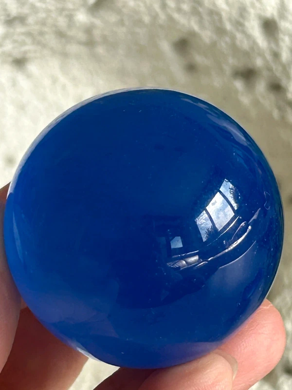 Deep blue cat's eye sphere