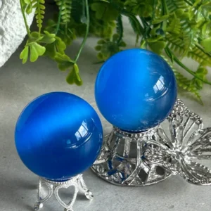 Esfera ojo de gato azul profundo