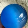 Deep blue cat's eye sphere
