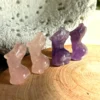 Female figure carved from amethyst