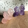 Female figure carved from amethyst
