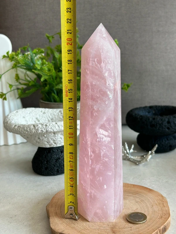 Rose Quartz Column * Large Natural Crystal