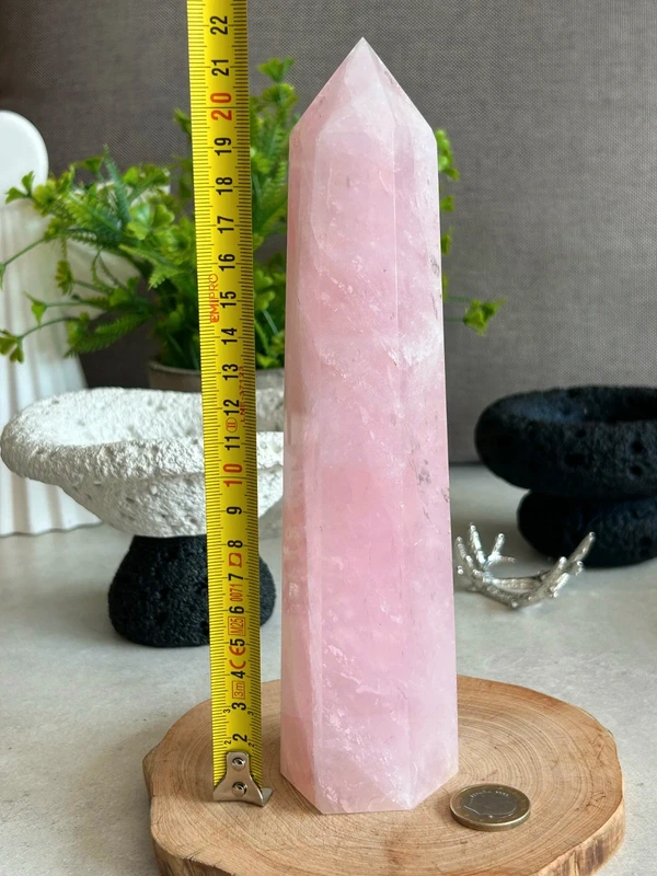Rose Quartz Column * Large Natural Crystal