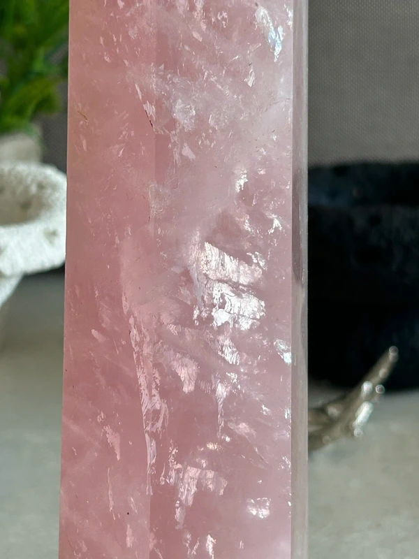 Rose Quartz Column * Large Natural Crystal