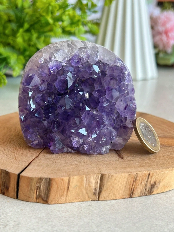 Deep violet amethyst - decorative piece