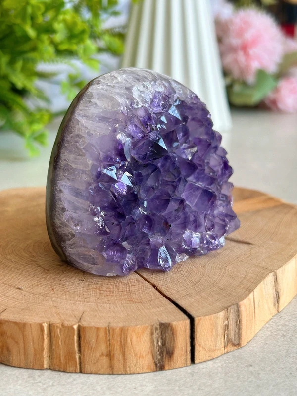 Deep violet amethyst - decorative piece