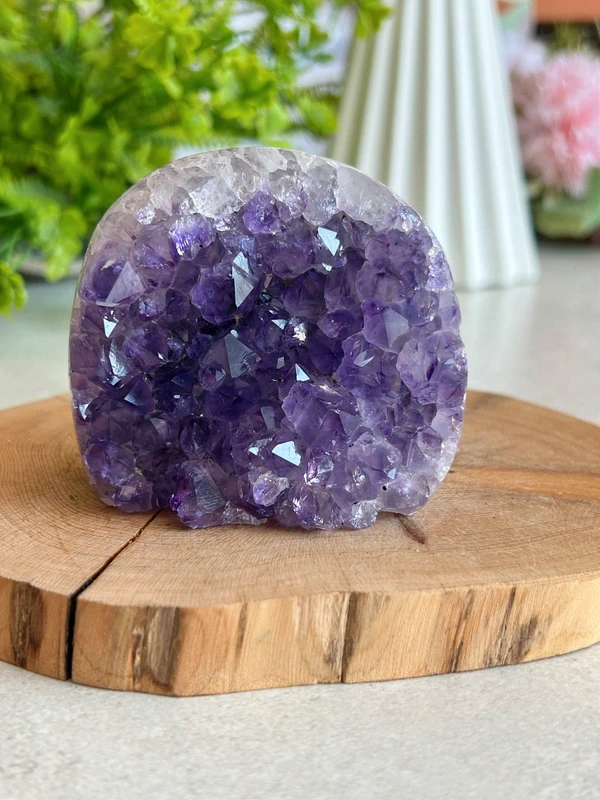 Deep violet amethyst - decorative piece