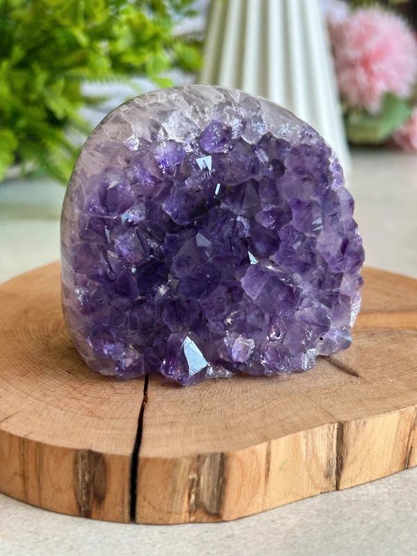 Deep violet amethyst - decorative piece
