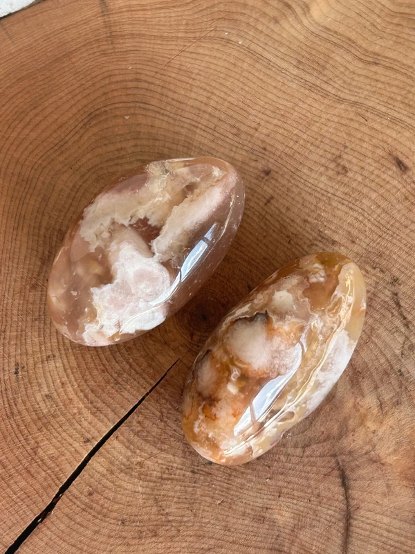 Natural Sakura Flower Agates