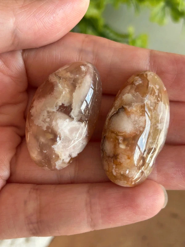 Natural Sakura Flower Agates