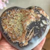 Corazón de ágata natural con drusa