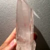 Cuarzo rosa natural "Twin Crystal"