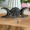 Obsidiana plateada natural Triple Moon