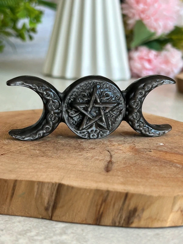 Obsidiana plateada natural Triple Moon