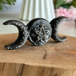 Obsidiana plateada natural Triple Moon