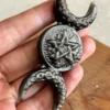Obsidiana plateada natural Triple Moon