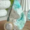 Torre de Aragonite azul natural