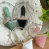 Natural rose quartz pendulum - double-ended
